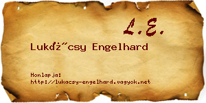 Lukácsy Engelhard névjegykártya